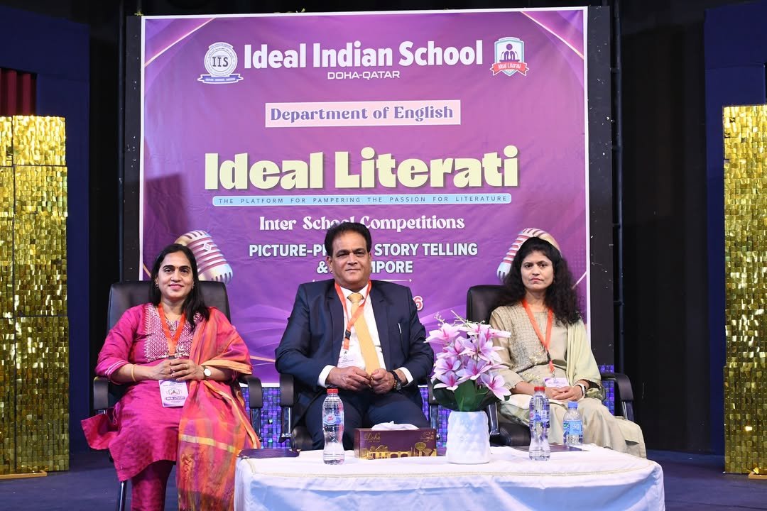 IIS HOLDS IDEAL LITERATI 2026 : The Department of English of Ideal Indian School organised the 12th edition of Ideal Literati recently bringing together students from CBSE-affiliated Indian schools across Qatar for a celebration of literary talent, creativity and imagination. The event was inaugurated by the School Acting Principal, Mr. Mohammed Azam Khan, who warmly welcomed the participants and extended his best wishes to the students and teachers. He encouraged the participants to showcase their talents and embrace the spirit of healthy competition. In his address, he highlighted the significance of literature in shaping young minds, describing it as a lifelong source of inspiration and companionship.